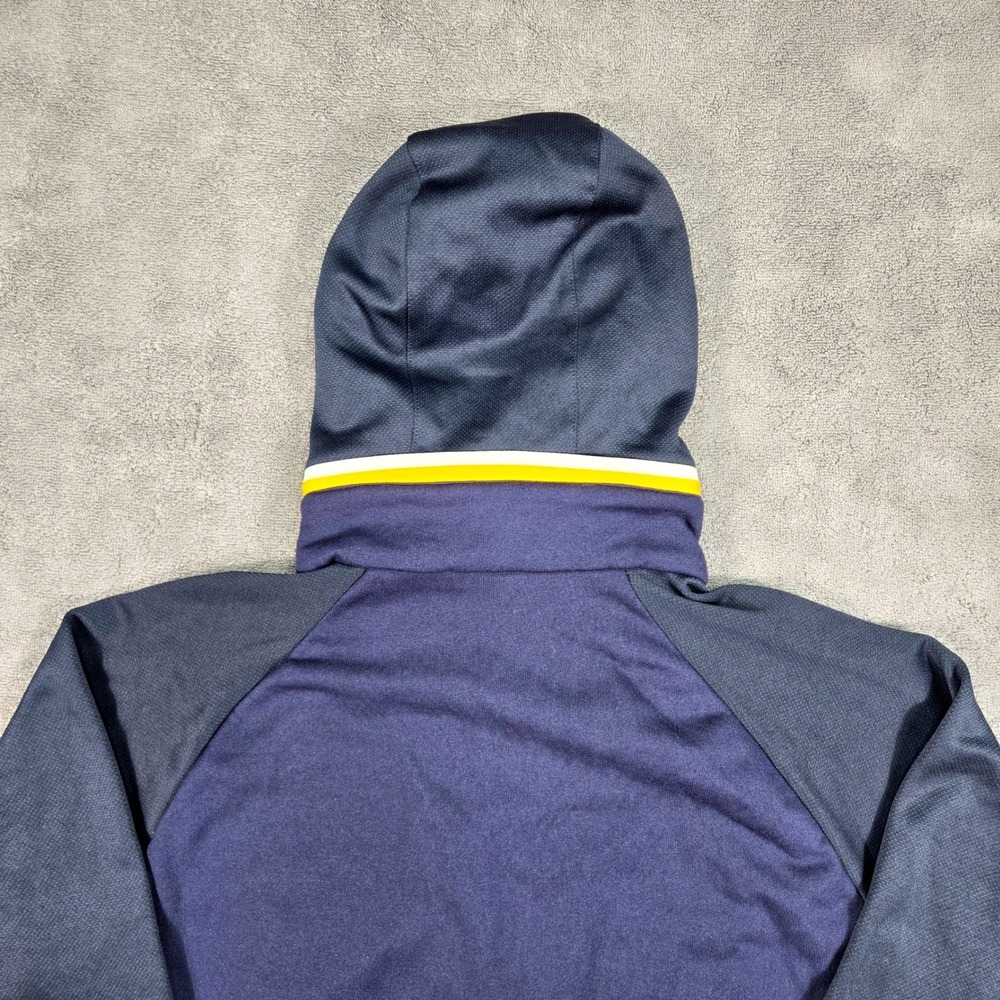 Adidas LA Galaxy Hoodie Mens Large Navy Blue Excellent Climawarm Quarter Zip MLS - Picture 16 of 16